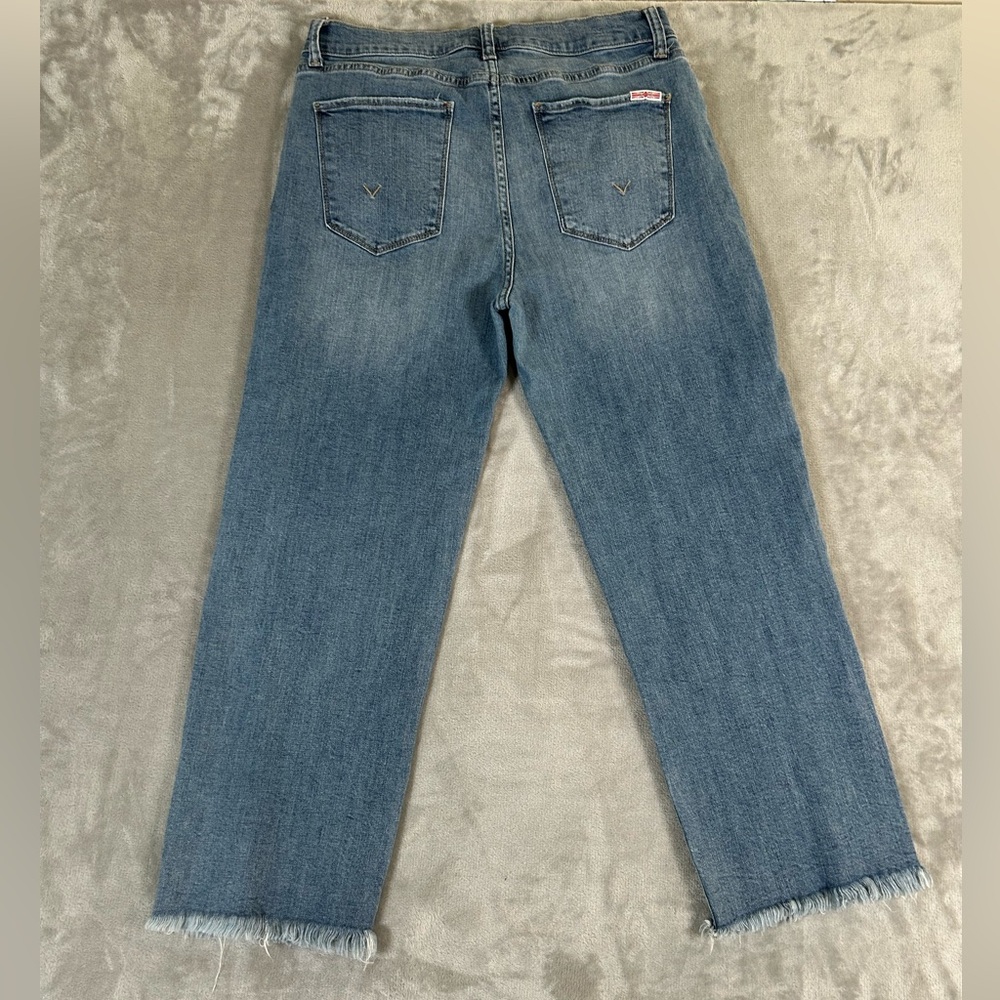 Hudson noa cropped wide leg raw hem denim - Picture 4 of 14